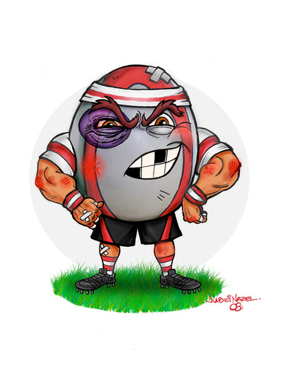 "RUFFY" the Rugby Ball