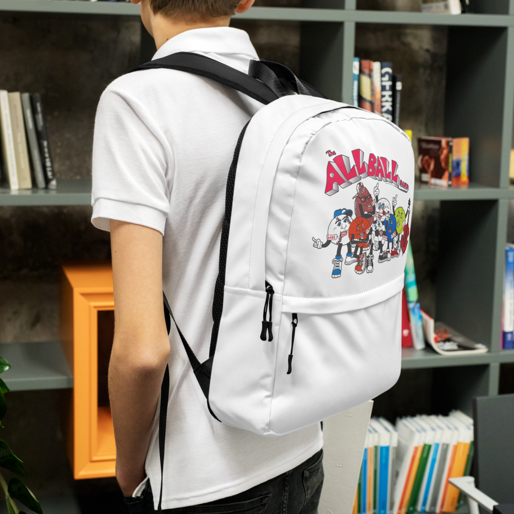 The All Ball Band White Bagpack