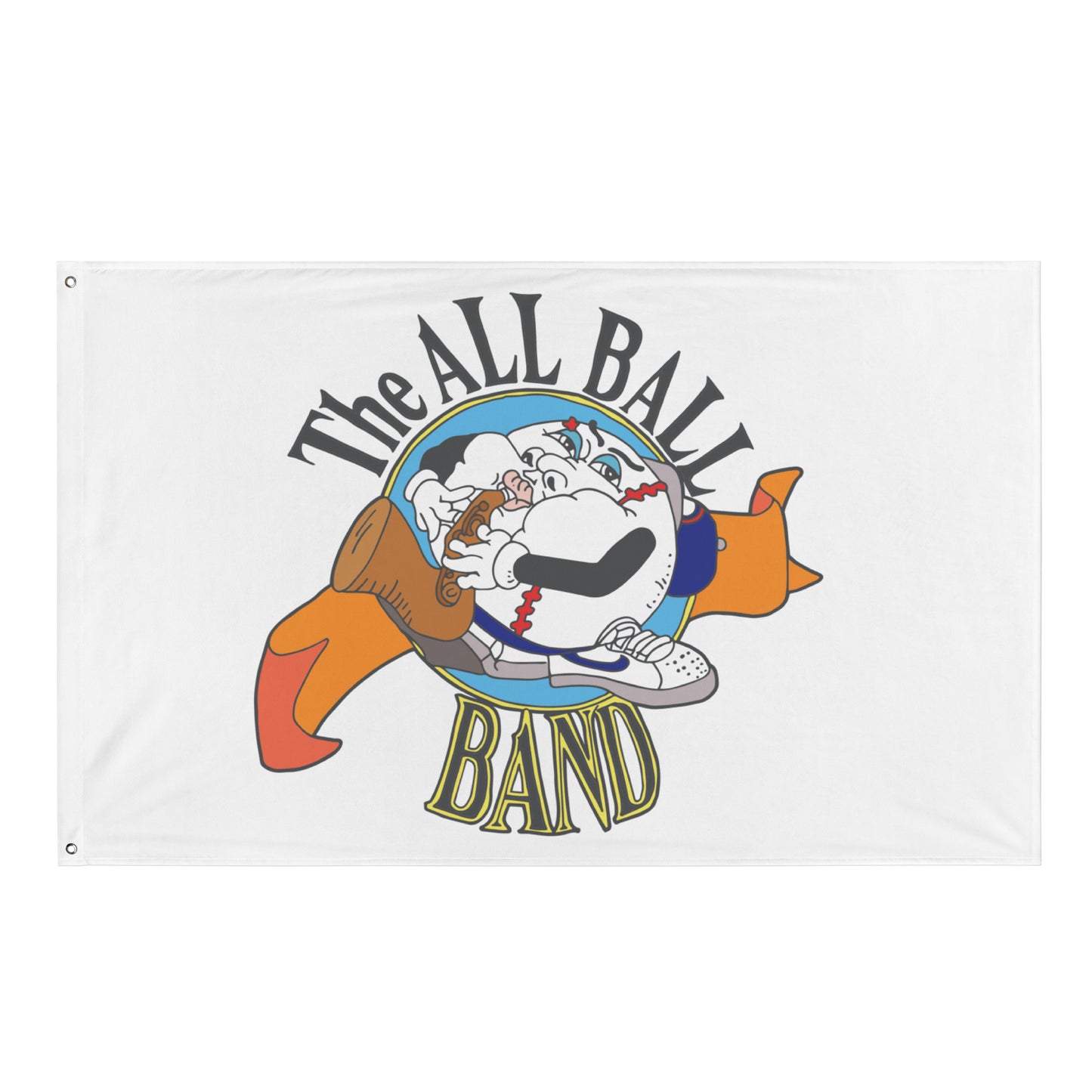 All Ball Band Retro Wall Flag – Bold Polyester Banner for Room & Studio Decor