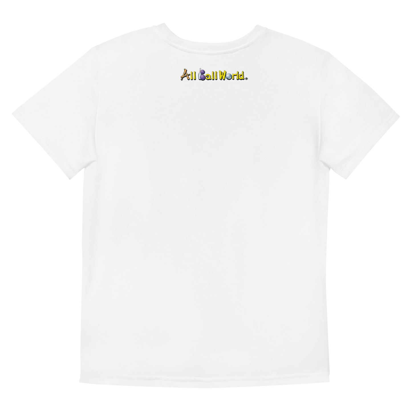 "Elderly Bowling Ball" Crew Neck White Unisex T-Shirt