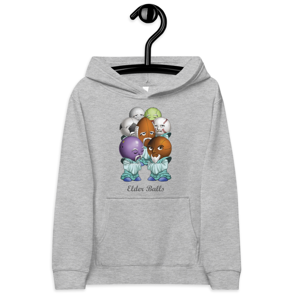 "Elderly Balls" Fleece Unisex Hoodie for Kids