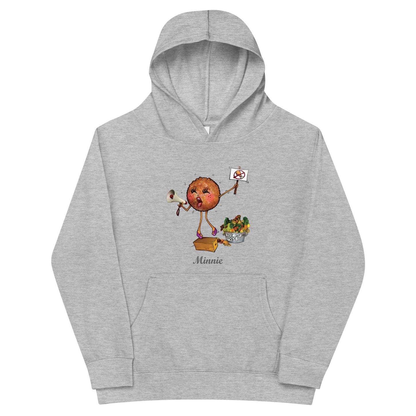 Minnie the Meat Ball Kids Unisex Hoodie