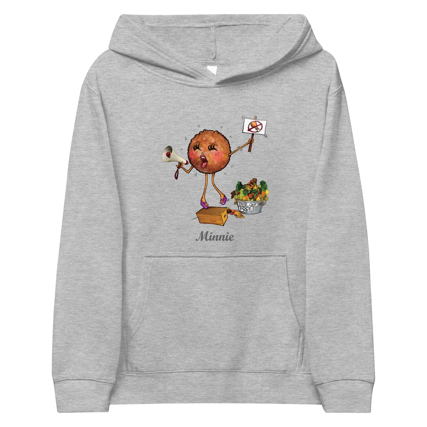 Minnie the Meat Ball Kids Unisex Hoodie