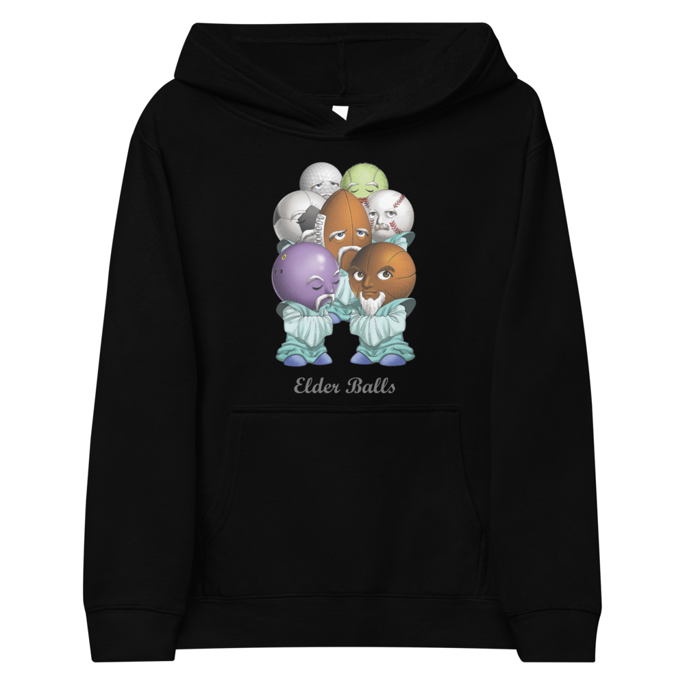 "Elderly Balls" Fleece Unisex Hoodie for Kids