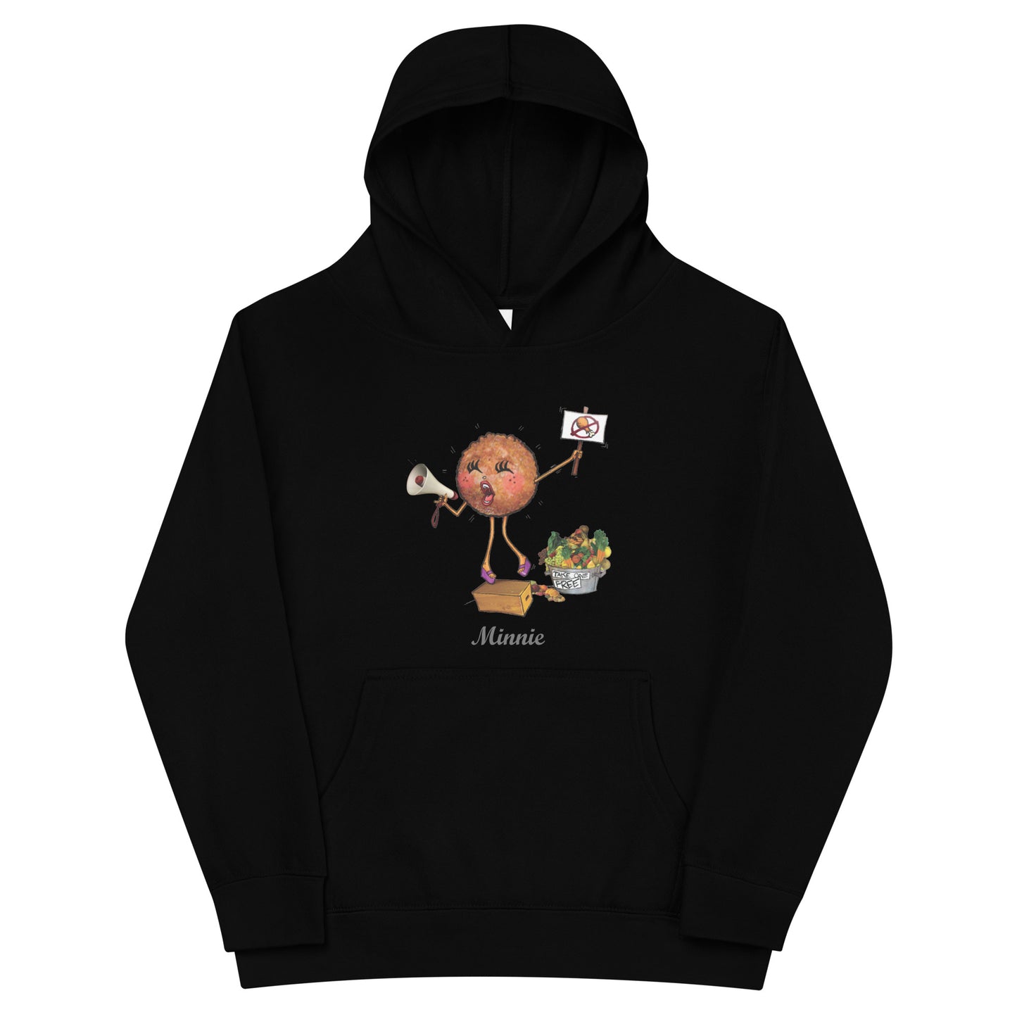 Minnie the Meat Ball Kids Unisex Hoodie