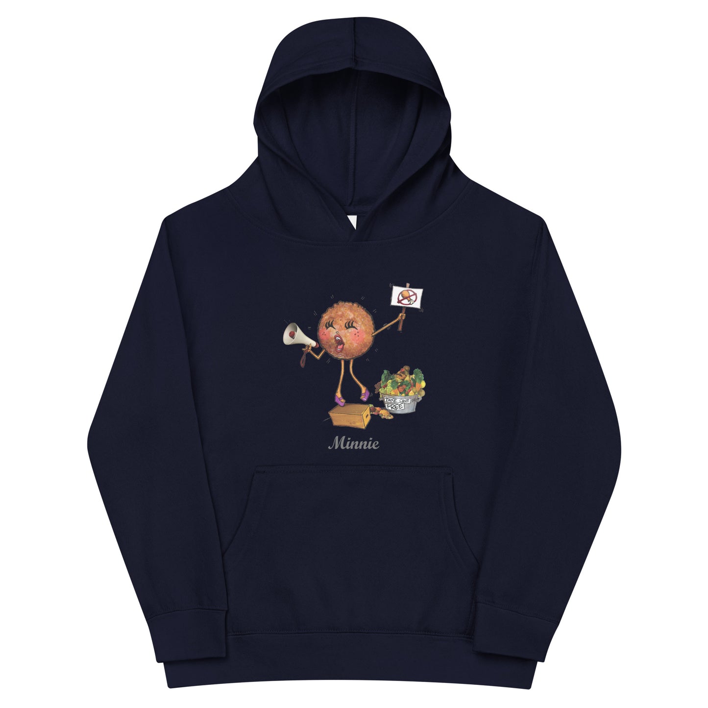 Minnie the Meat Ball Kids Unisex Hoodie
