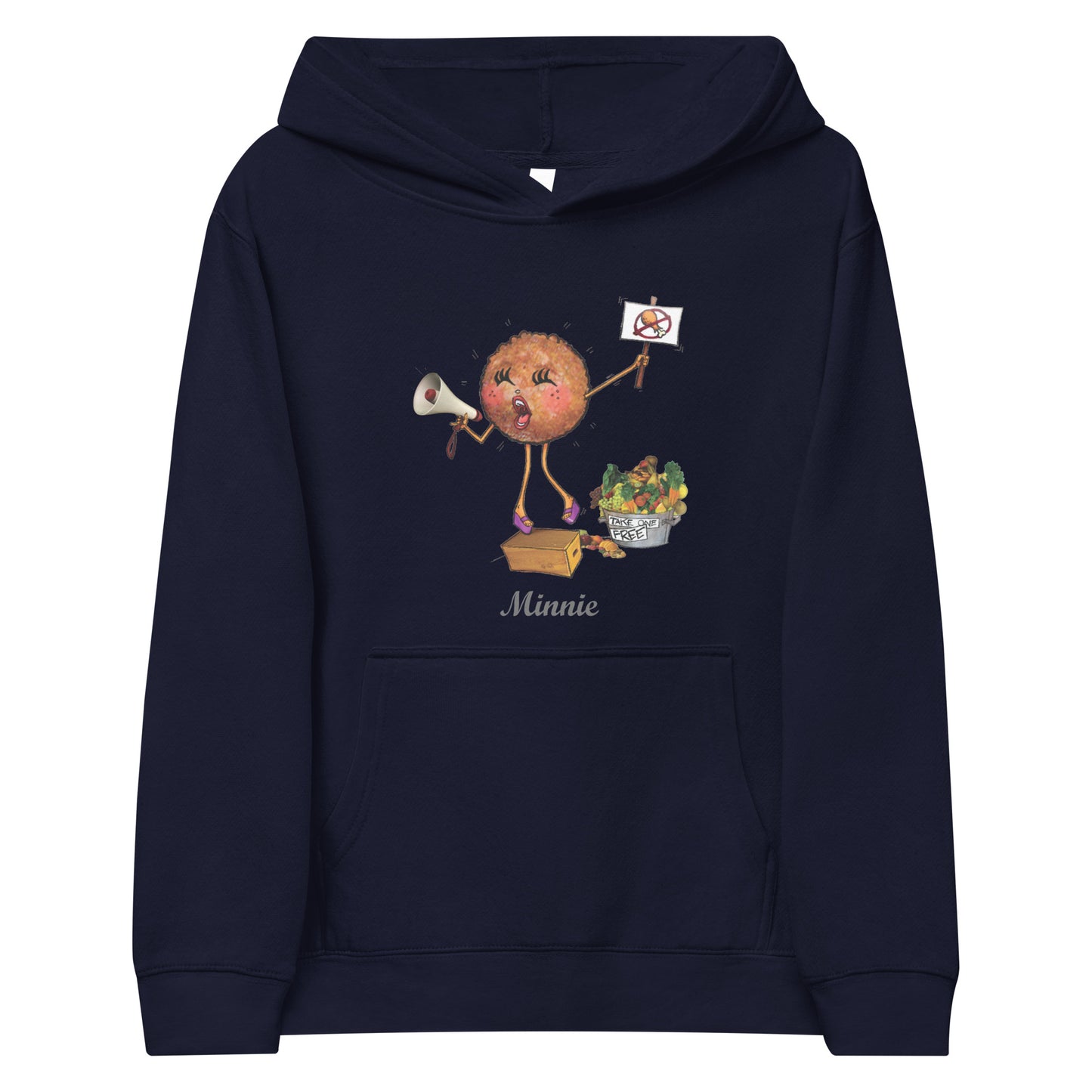 Minnie the Meat Ball Kids Unisex Hoodie