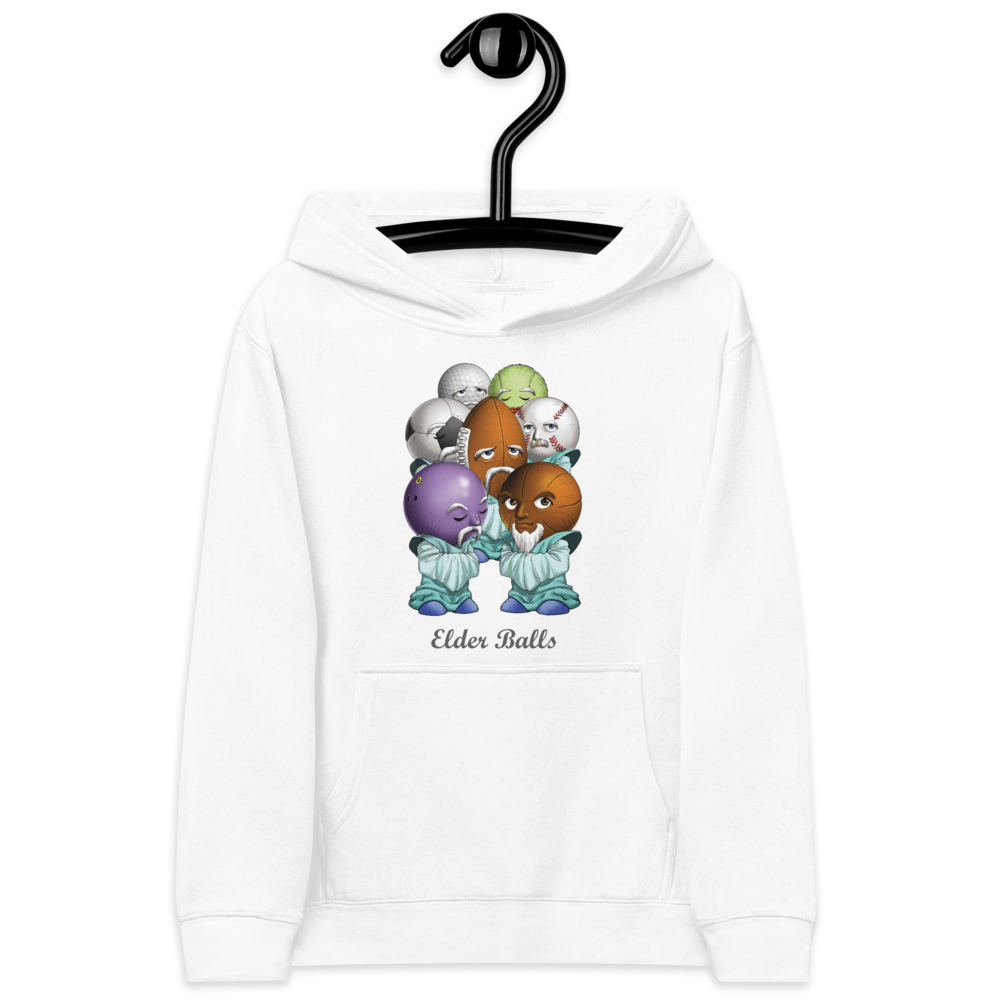 "Elderly Balls" Fleece Unisex Hoodie for Kids