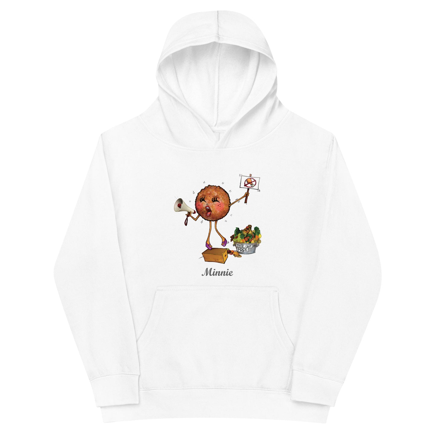 Minnie the Meat Ball Kids Unisex Hoodie