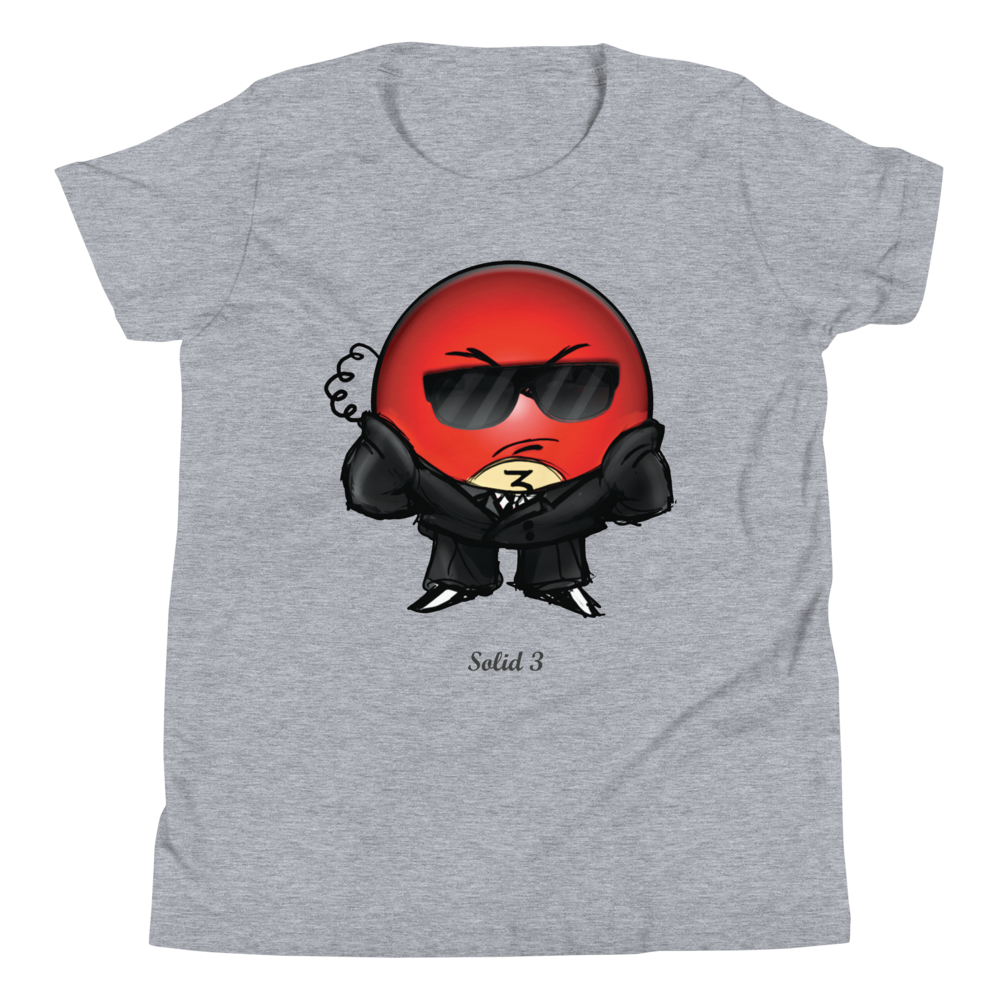 Solid 3 Youth Unisex Teen Tee