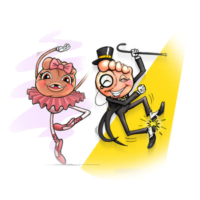 "TIPPY and TAPPY" the Balls of the Feet