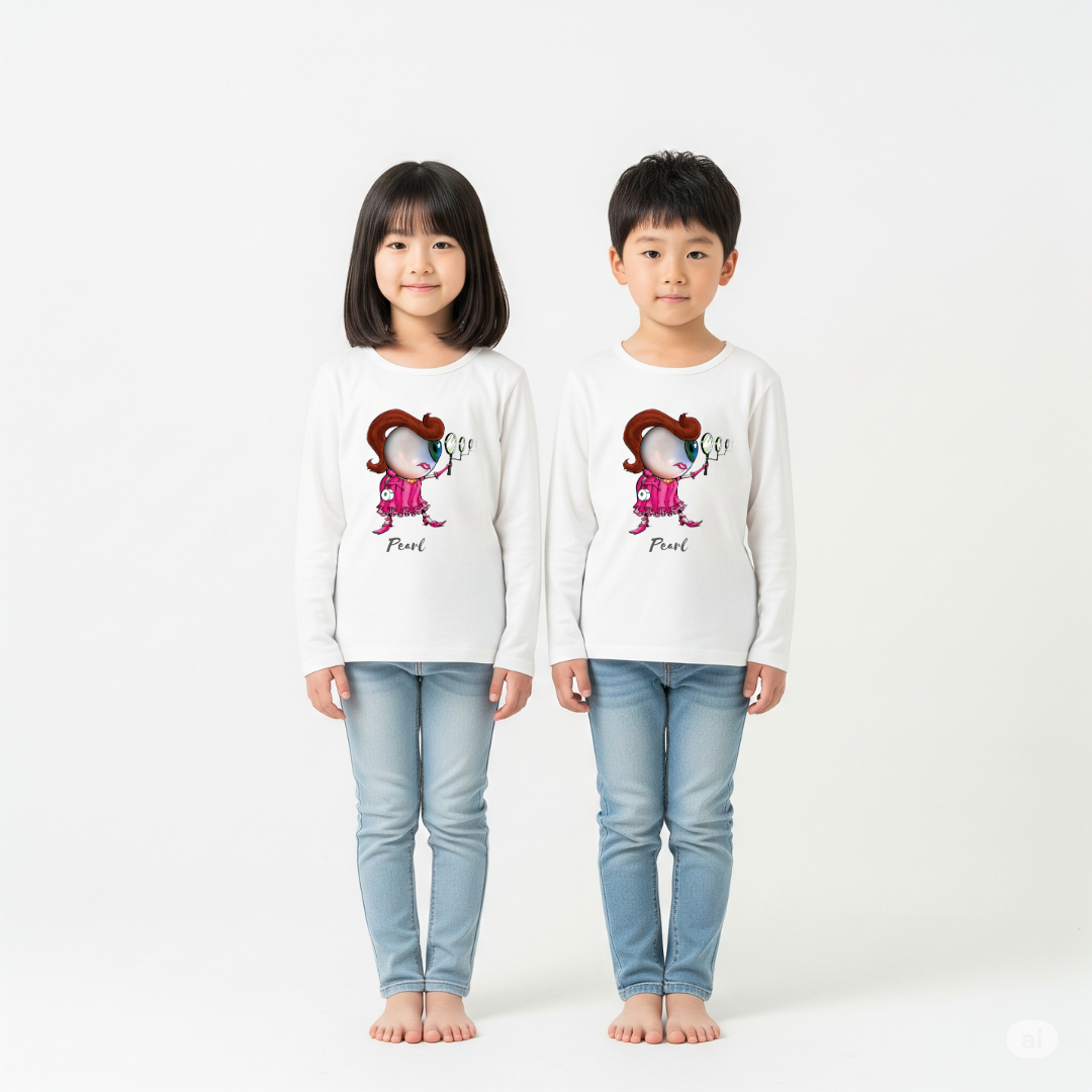 Pearl the Undercover Eye Ball Unisex Long Sleeve Tee