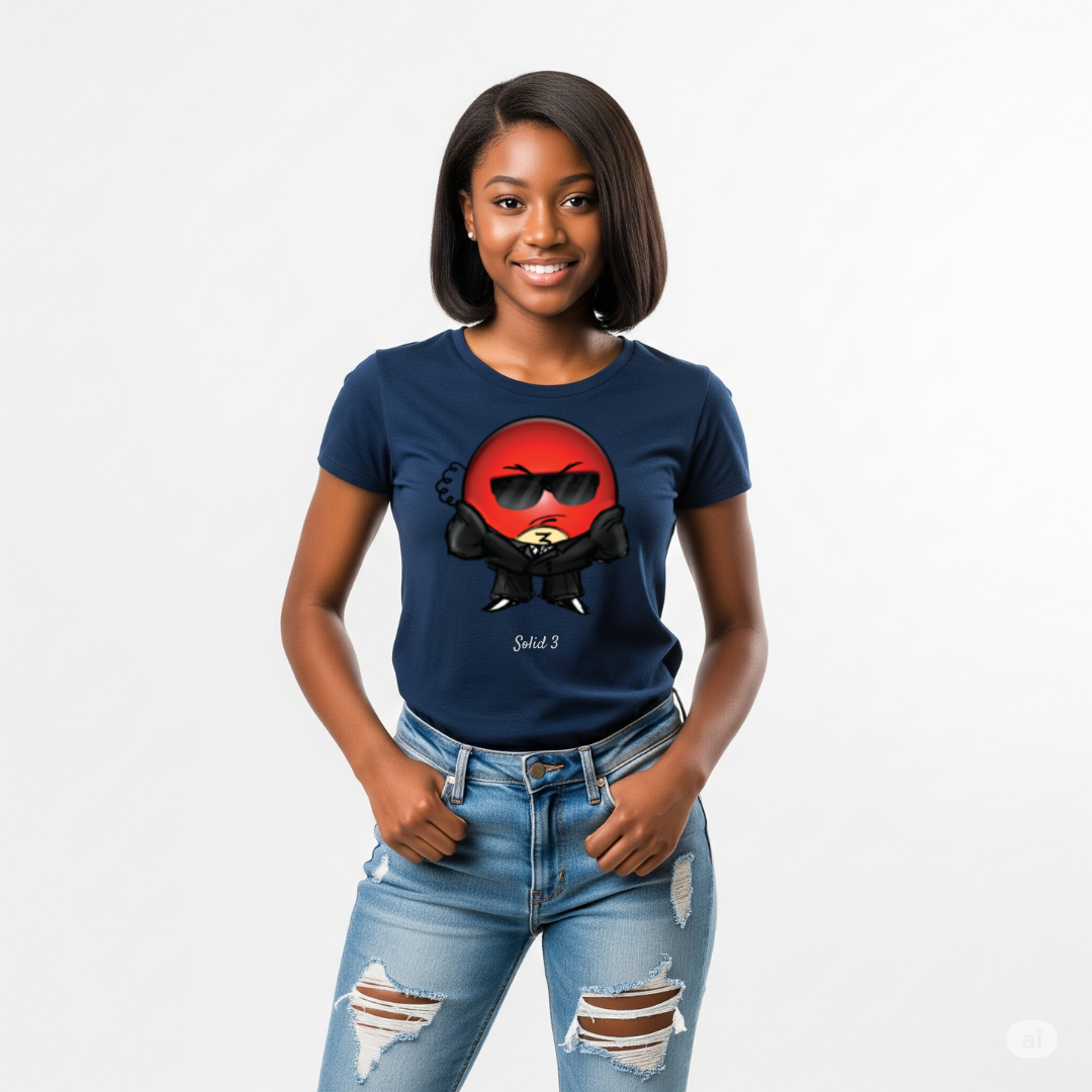 Solid 3 Youth Unisex Teen Tee