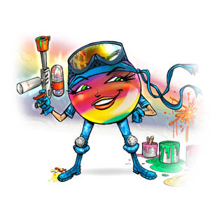 "RAINBOW" the Paint Ball
