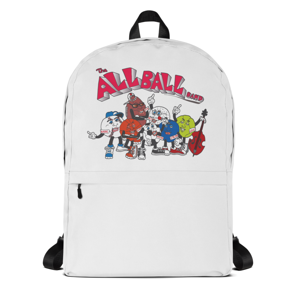 The All Ball Band White Bagpack