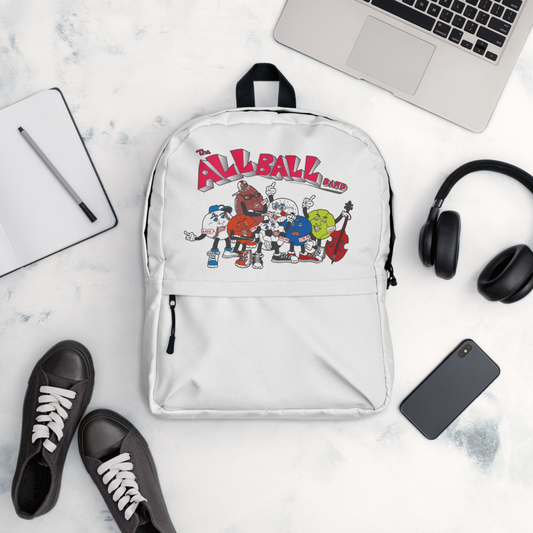 The All Ball Band White Bagpack