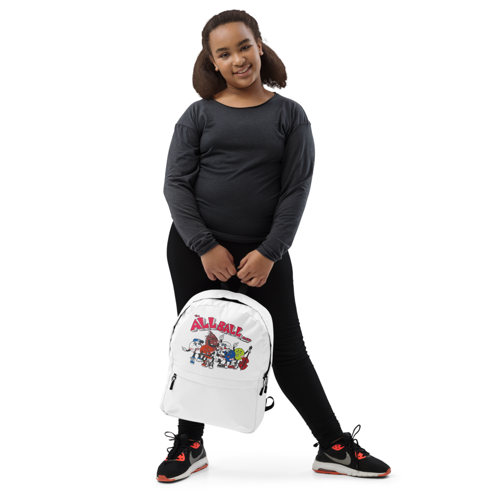 The All Ball Band White Bagpack