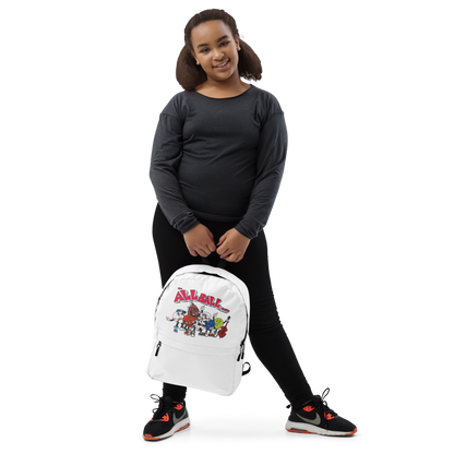 The All Ball Band White Bagpack