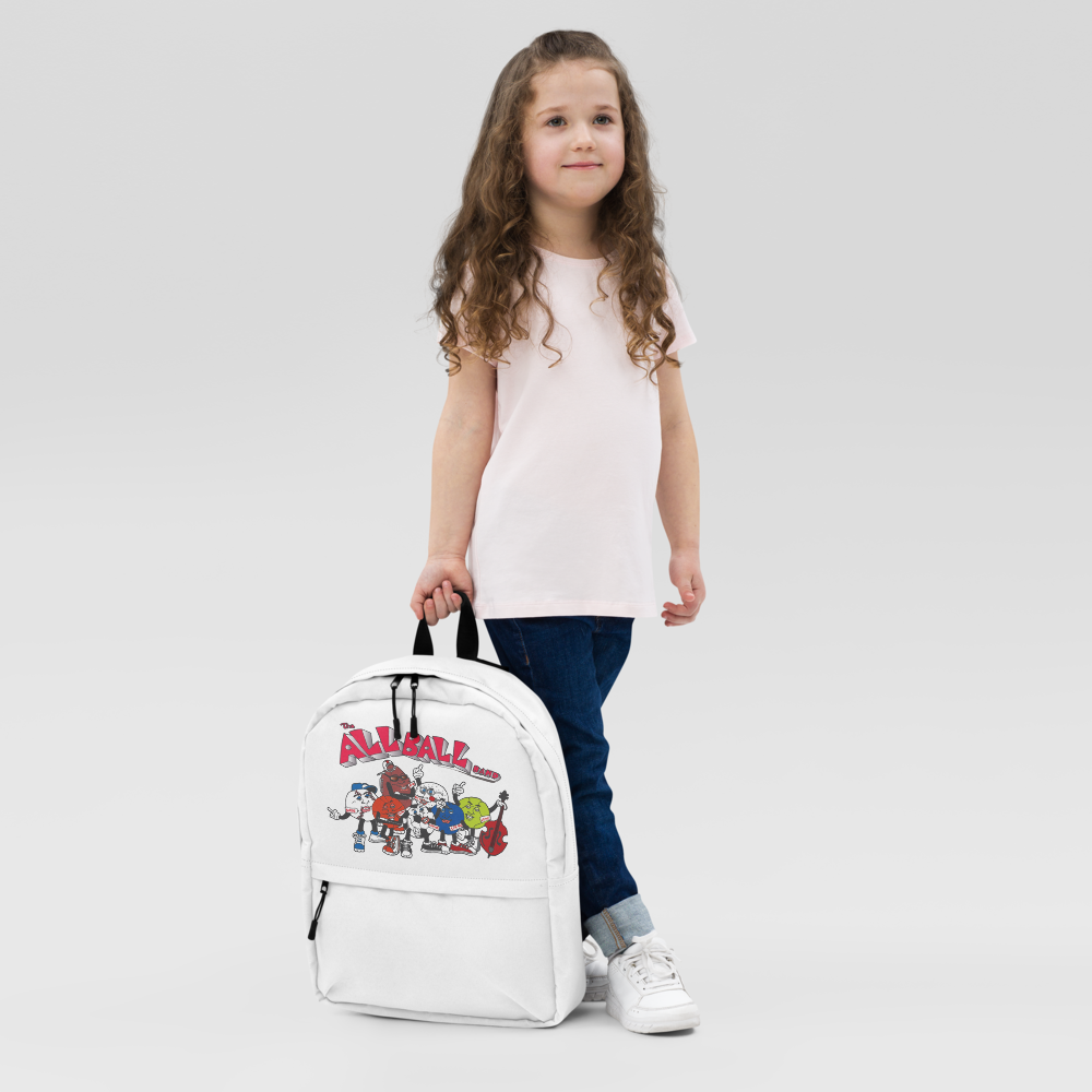 The All Ball Band White Bagpack