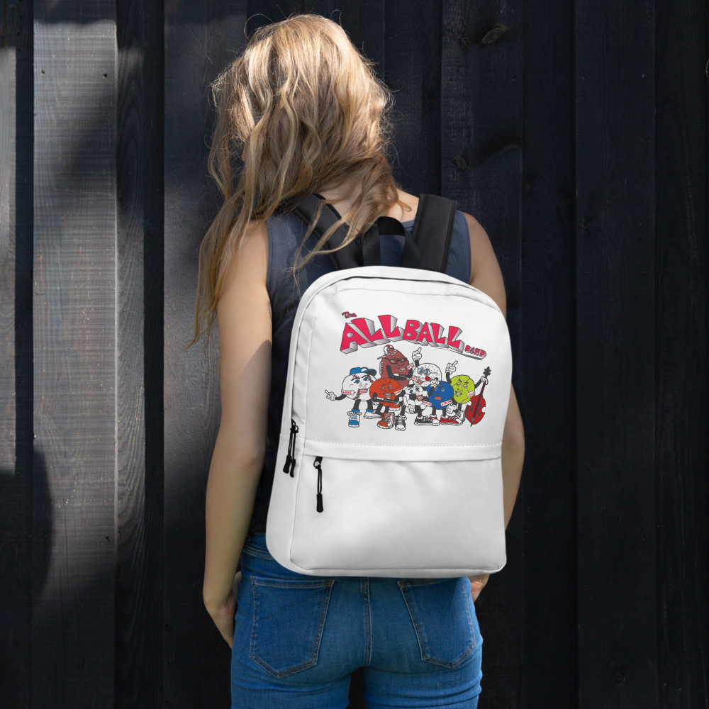 The All Ball Band White Bagpack