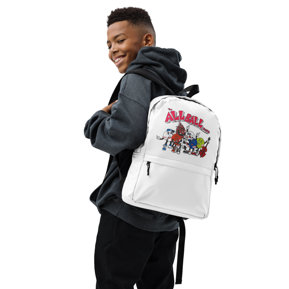 The All Ball Band White Bagpack