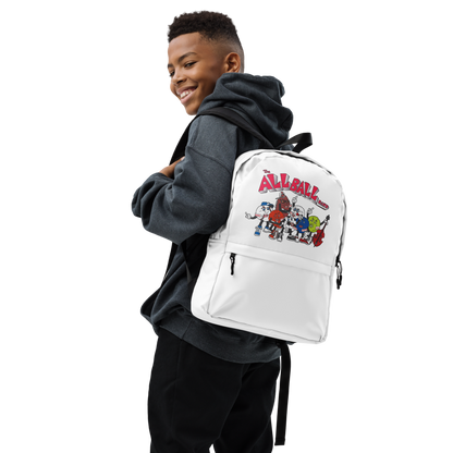 The All Ball Band White Bagpack
