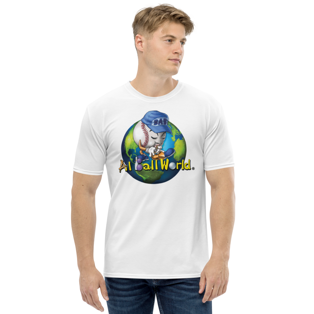 All Ball World Men's White T-shirt