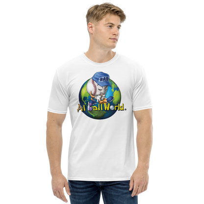 All Ball World Men's White T-shirt