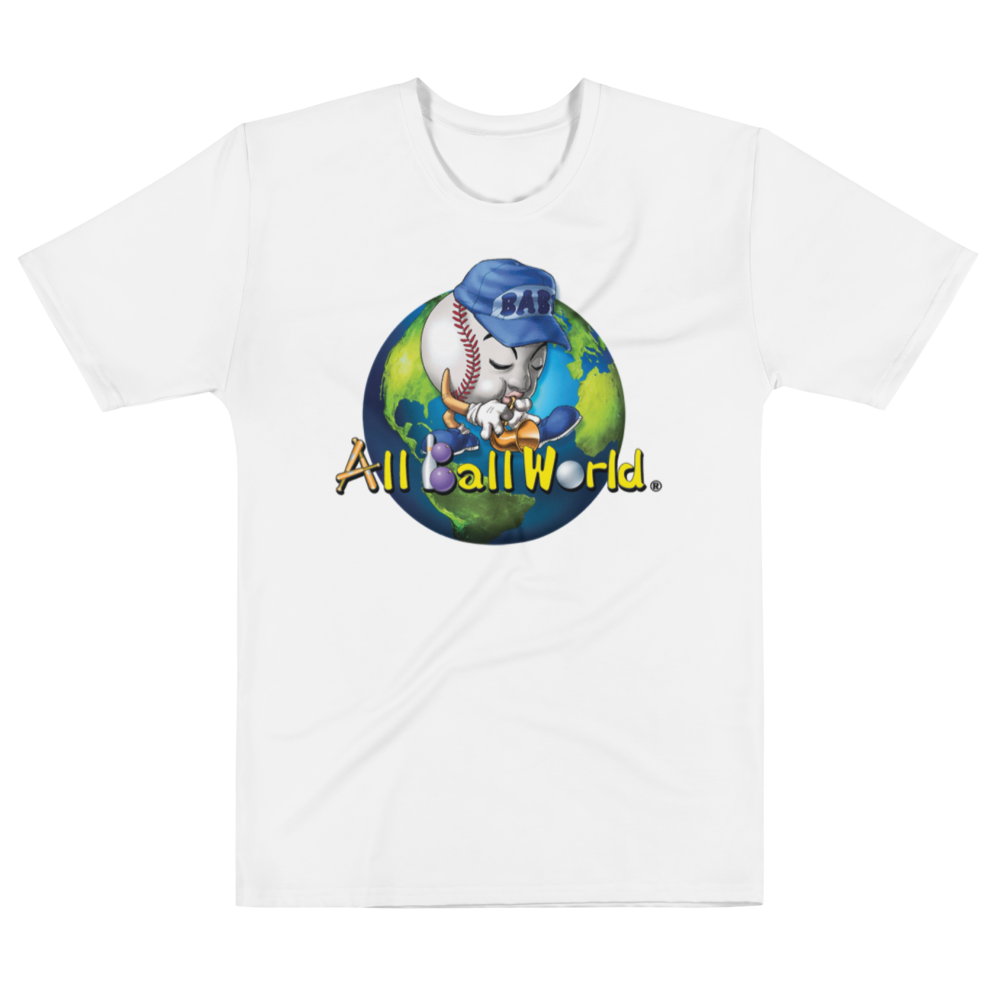 All Ball World Men's White T-shirt
