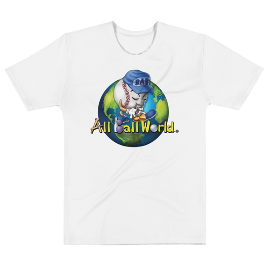 All Ball World Men's White T-shirt