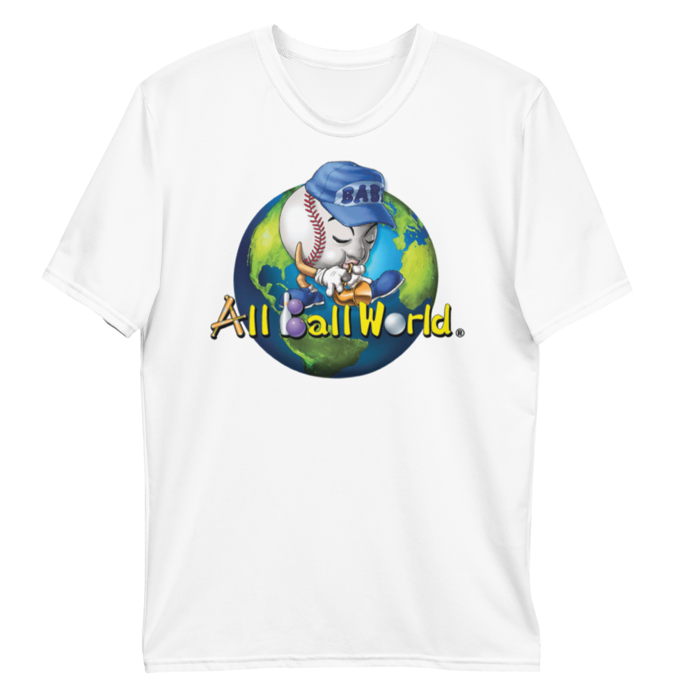 All Ball World Men's White T-shirt