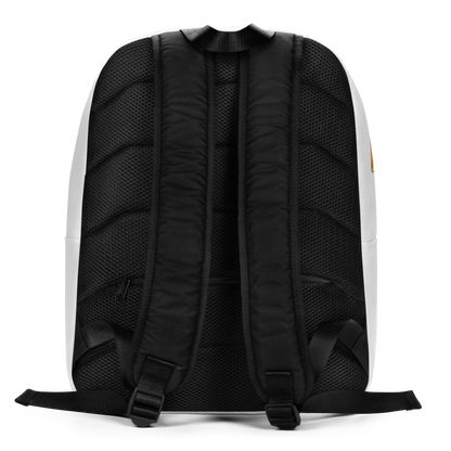 "Strike" Durable Water Resistant White Backpack