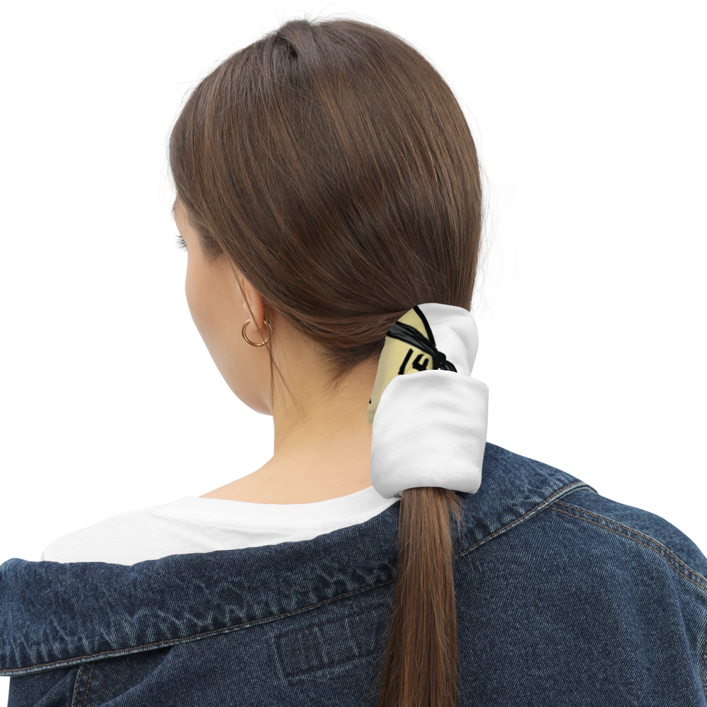 Woman with a ponytail wearing a with Stripe Billiard Ball #14 design