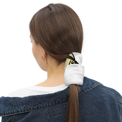 Woman with a ponytail wearing a with Stripe Billiard Ball #14 design