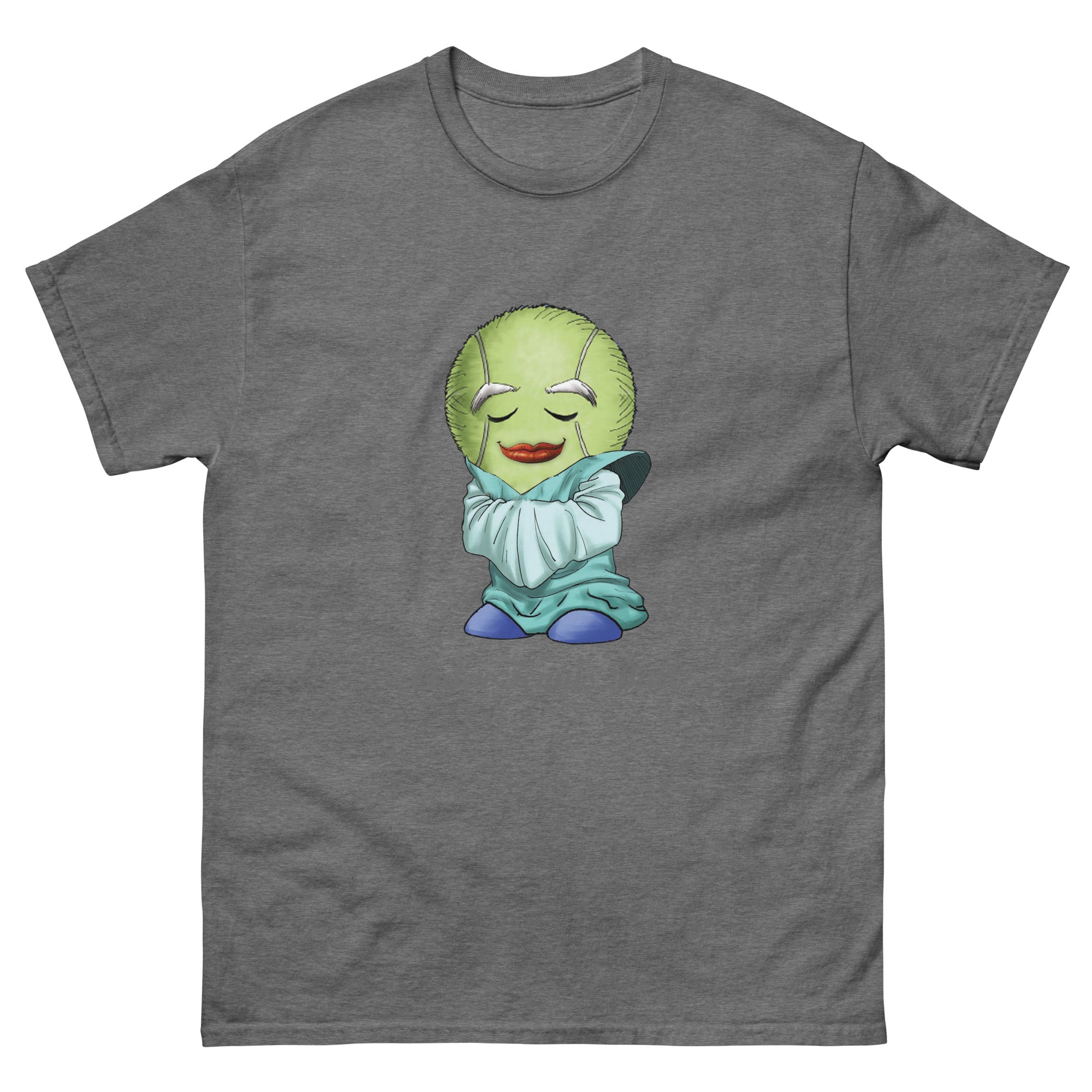 Gray t-shirt with a cartoon character 