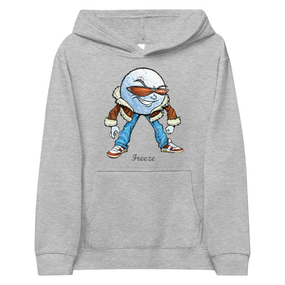 Freeze the Snow Ball Kids Fleece Hoodie Cotton Pullover