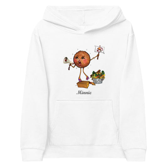 Minnie the Meatball Kids Fleece Hoodie