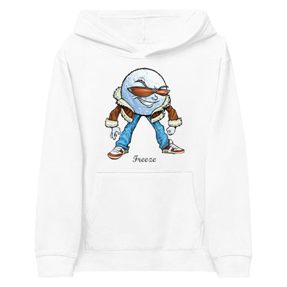 Freeze the Snow Ball Kids Fleece Hoodie Cotton Pullover