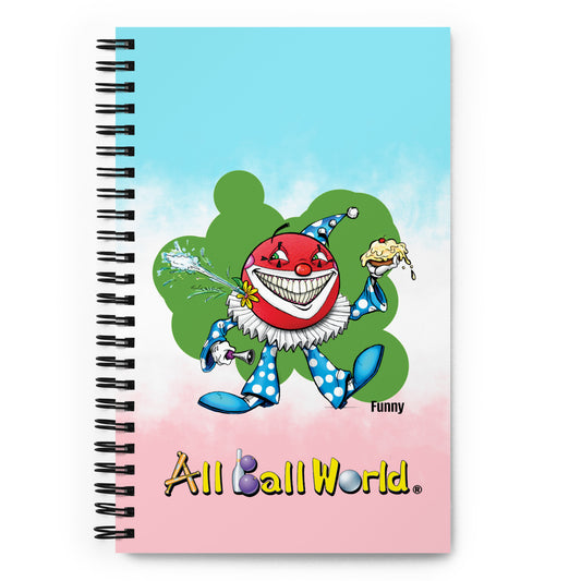 All Ball World spiral notebook