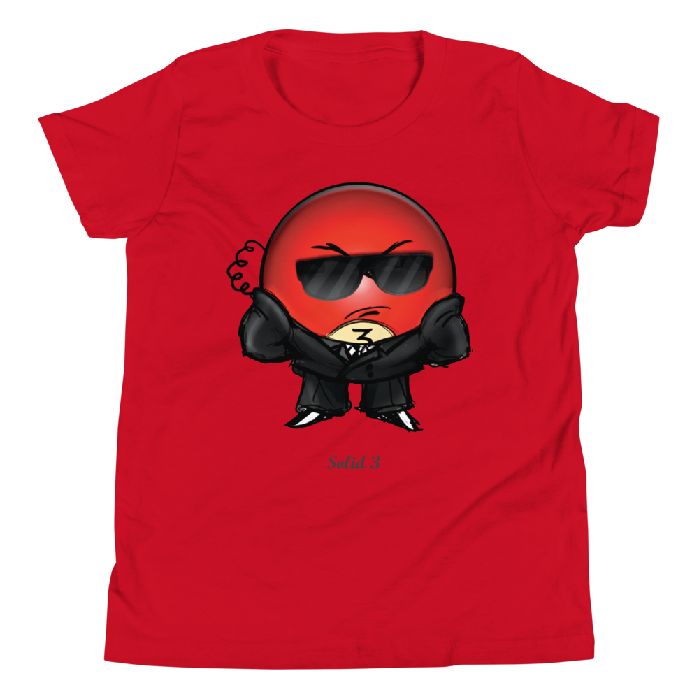 Solid 3 Youth Unisex Teen Tee