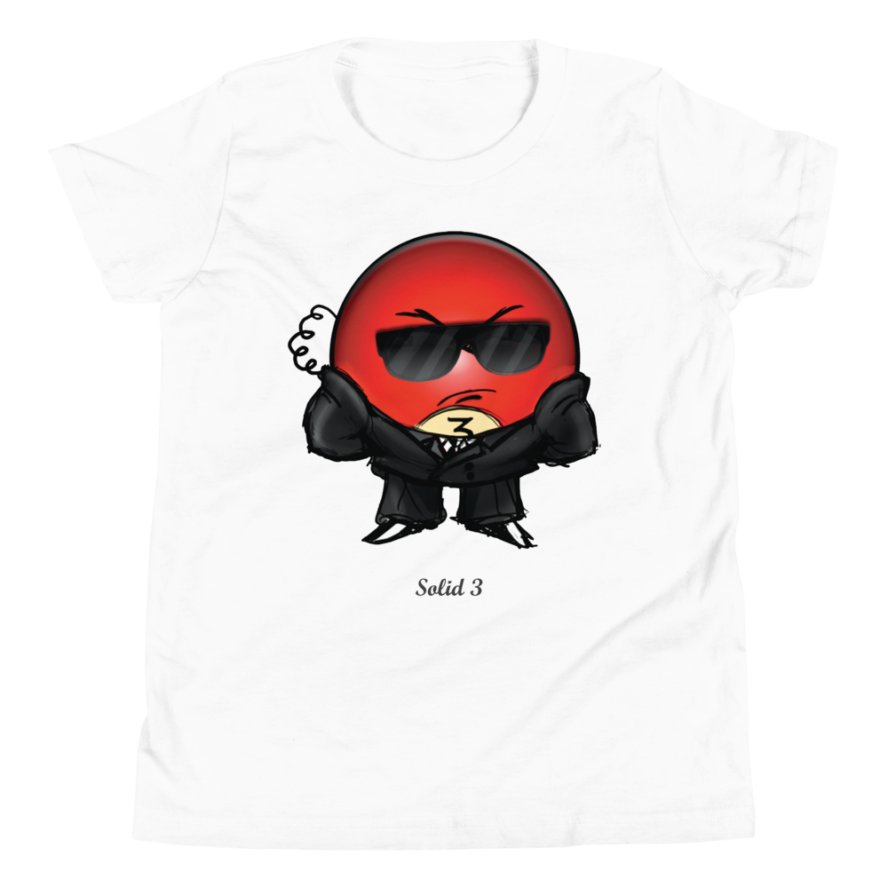 Solid 3 Youth Unisex Teen Tee